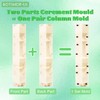 Gdrasuya10 Cement Roman Balustrades Molds 27.6" Concrete Roman Molds Plastic
