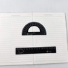 Accod Aluminum Alloy Ruler Set Math Geometry Tool Measuring Ruler