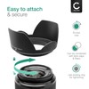 CELLONIC® Lens Hood Compatible with Diameter 95 mm Filter Thread