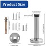 Misuyue Wall Door Stop, Stainless Steel, 12 cm, Wall Mounted
