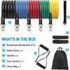 Boolavard Resistance Bands Set 11PCS Exercise Band for Working Out