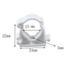20Pcs 25mm / 0.98" Pipe Clamps Fix Support PVC Water