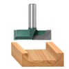 Gasea 2-1/4 Inch Diameter Large Bottom Cleaning Router Bit, 1/2