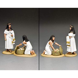 King & Country Toy Soldiers Ancient Egypt AE081 The Princess, The Maid and The Baby 1:30 Scale Pewter