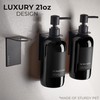 Stylish Shampoo and Conditioner Dispenser Set of 3 for Wall