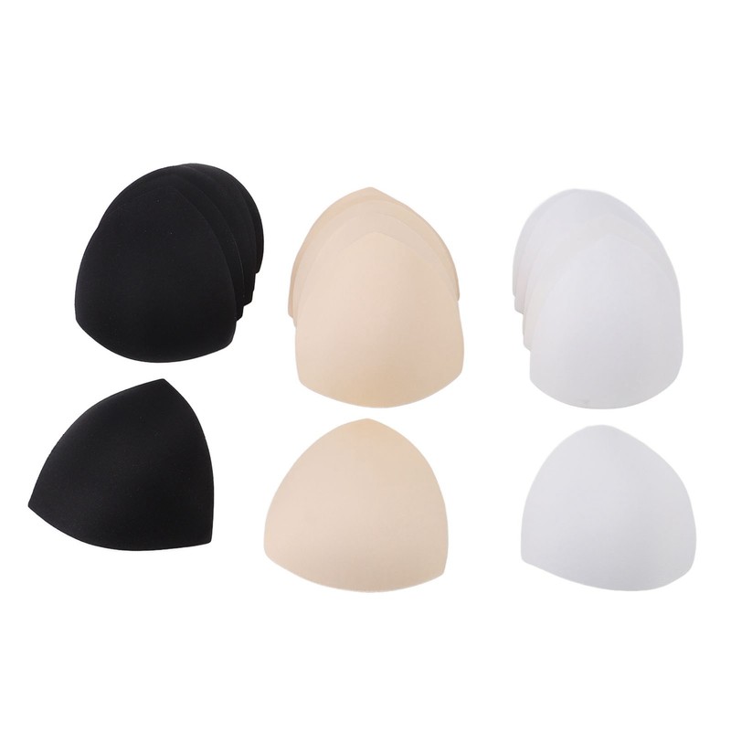 9 Pairs Sports Bra Inserts Triangular Breathable Bra Pads Inserts