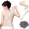 Molirex Back Scrubber for Shower Exfoliating Loofah with Handle 3