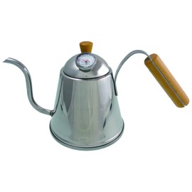 Aoyoshi CASUAL PRODUCT Bar Drip Pot with Thermometer 510564 Made in Japan Drip Kettle Coffee Drip Pot Fine Mouth Wood Grain