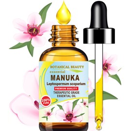 Manuka Essential Oil Australian 100% Pure Natural Therapeutic Grade for Face, Skin, Body, Hair, Nails, Aromatherapy 0.33 Fl. oz - 10 ml by Botanical Beauty