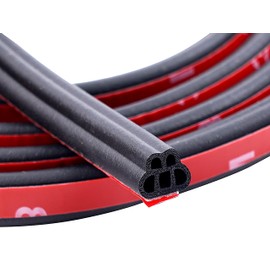 TradeWind Door Mall, Wind Noise Prevention Tape, Noise Prevention, Silent Multi-Mall, Door Trim, Trunk & Bonnet with Improved Airtightness (Black 32.8 ft (10 m)