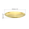 PATIKIL 5.5"Dia.Incense Burner Plate 2Pcs Coil Incense Holder Gold Tone