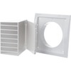 Ø 125mm / 5 inch White Plastic Cowled Ventilation Grille