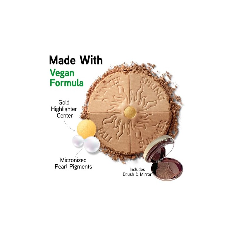 Physicians Formula Bronze Booster Glow-Boosting Season-to-Season Bronzer, Light to Medium,