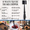 Meat Chopper, 5 Curve Blades Ground Beef Masher, Heat Resistant
