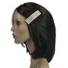 Shiny Diamante Rhinestone Rectangular Shape Snap Hair Clips, Wedding Bridal