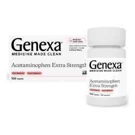 Genexa Acetaminofeno Analgesico Y Reductor De Fiebre 500 Mg