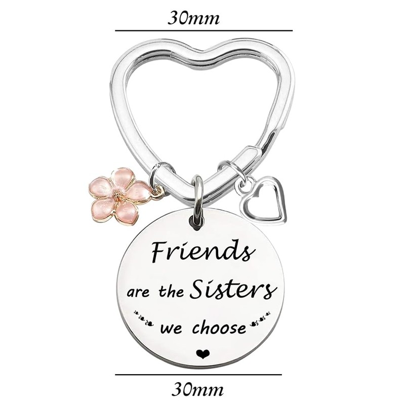 Friendship Key Ring Gifts for Girls -Friends are Sisters we