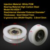 Atoplee 4pcs Round Groove Nylon Pulley Wheels Roller for Slide