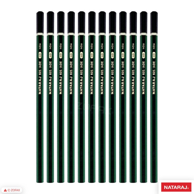 HB Pencils, Pack of 10, ZJax Hexagonal Pencils Eraser Sharpener
