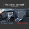 MODY 2x Matt Black Fender Vent Trim Side Cover For