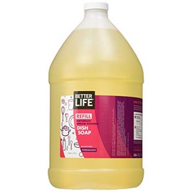 Better Life Sulfate Free Dish Soap Refill, Currant and Citrus, 128oz (Refill), Currant and Citrus, 128 Fluid Ounce