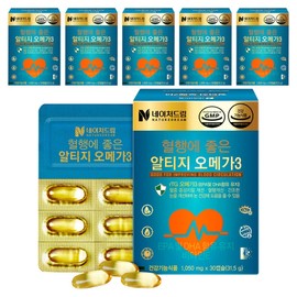 Nature Dream Altige Omega 3, good for blood circulation, 30 tablets, 6 boxes / 네이처드림 혈행에 좋은 알티지 오메가3, 30정, 6박스