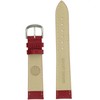 Tech Swiss LEA351-16SS Watch Band Genuine Leather Red 16 millimeters