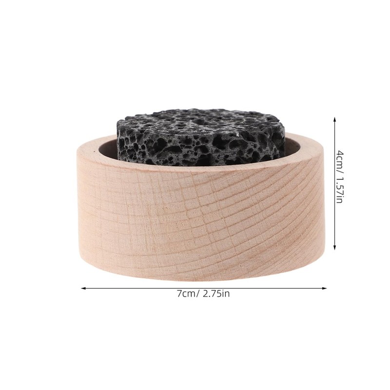 Passive Essential Oil Diffuser Lava Rock with Wood Base