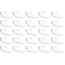 Clear Plastic Alpine 25 Piece Jumbo Snow Guards with Mechanical Fastening Mounting Hardware Kit - Includes (50) 2" #14 Self-Tapping Screws with Neoprene Washers for Wood Purlins & (1) Tube Sealant
