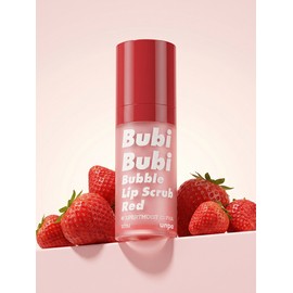 Unpa 언파 부비 부비 버블 립스크럽 레드 10ml 1개 단품 Unpa Bubi Bubi Bubble Lip Scrub Red 10ml Single Item