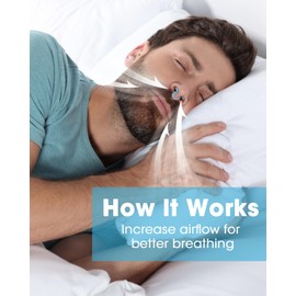 MQXUNMI Anti Snoring Devices, 10 Pack Soft Silicone Nose Vents with Different Sizes to Stop Snoring, Effective Snore Stopper Nose Dilator to Enjoy A Peaceful Night's Sleep