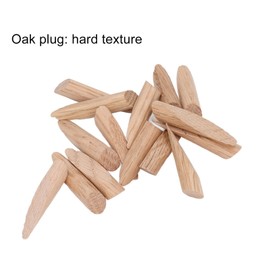 Wooden Hole Plugs, 50 Packs Pocket Hole Plugs Wooden Dowel Jig Accessory Part Set for Woodworking (Oak)
