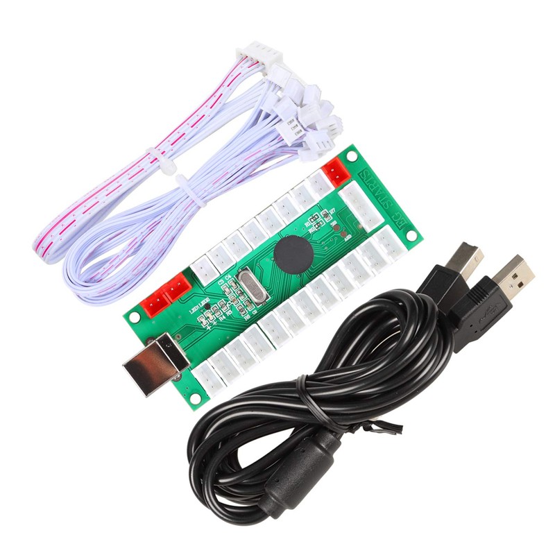 Fosiya LED Arcade Joystick Buttons Kit Ellipse Oval Style 8