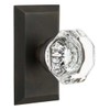 Nostalgic Warehouse Studio Plate Waldorf Crystal Door Knob