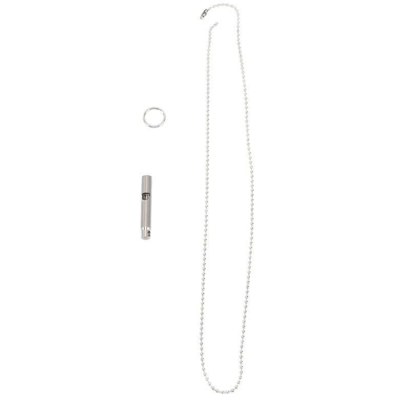 Outdoor Emergency Whistle Titanium Alloy EDC Whistle Pendant Necklace for