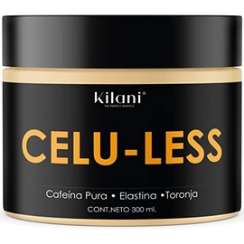 Celu-Less Kilani Crema de Celulitis Super Concentrada - Cafeína Pura, Elastina y Toronja - Reductor + Reafirmante - Flacidez - Piel de Naranja - Efecto Frío/Calor - Natural - 300 ml