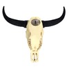 Pacific Giftware Wall Relief Cattle Skull with Decorations 33 cm