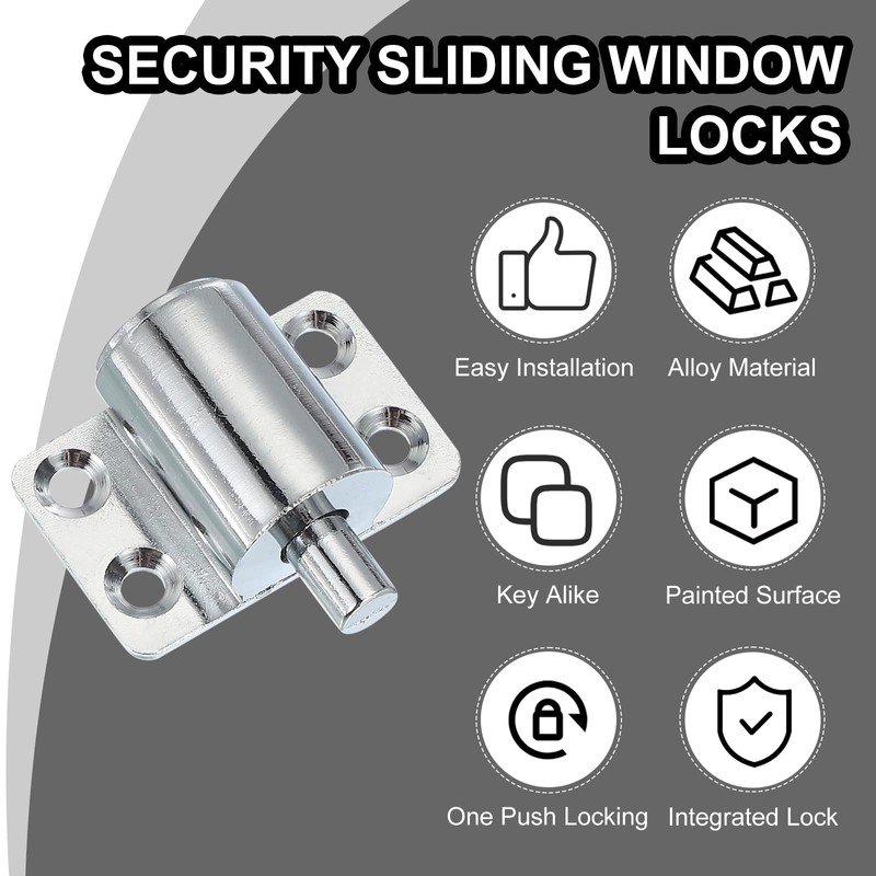 sourcing map Sliding Window Locks Push-in Window Security Lock with