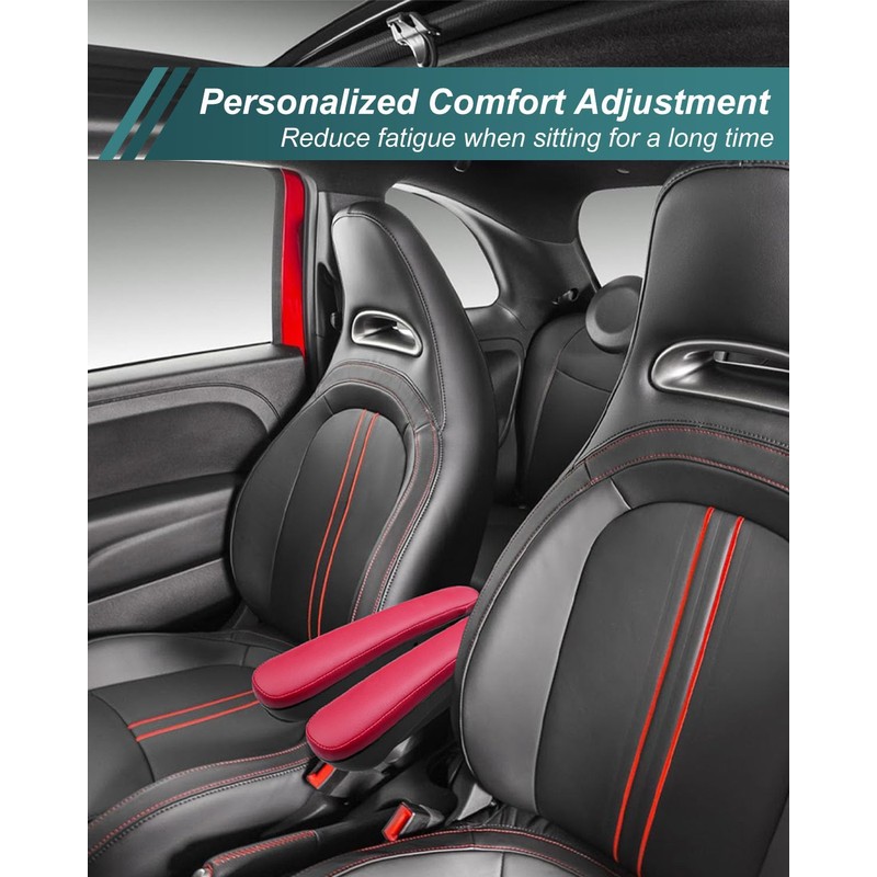QAGGUM Seat Armrest Compatible with Fiat 500 2016 2017 2018