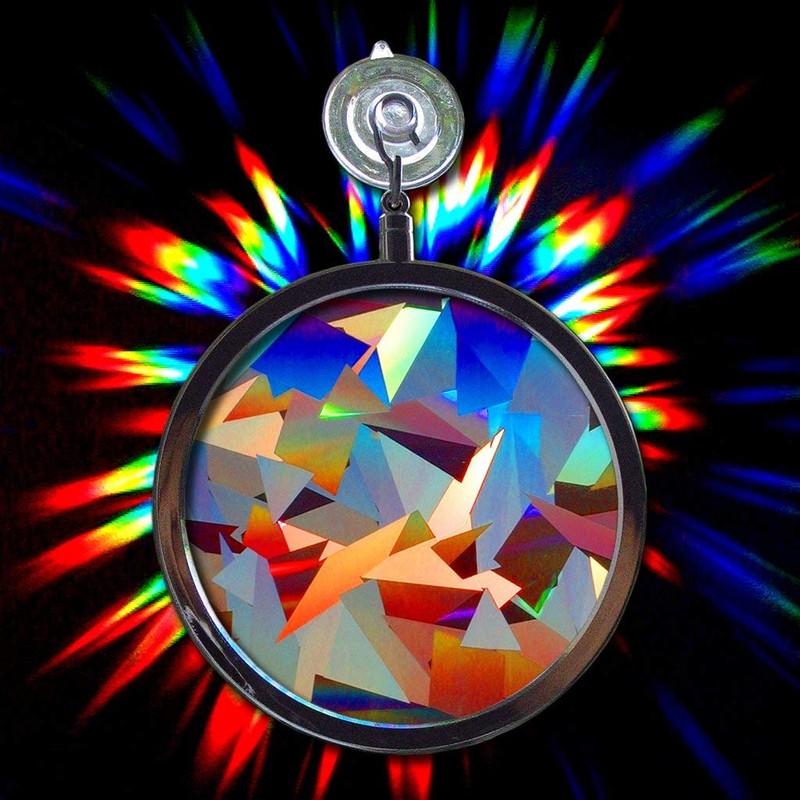 Rainbow Symphony- Rainbow Prism Suncatcher for Window, Crystal Pattern, Includes