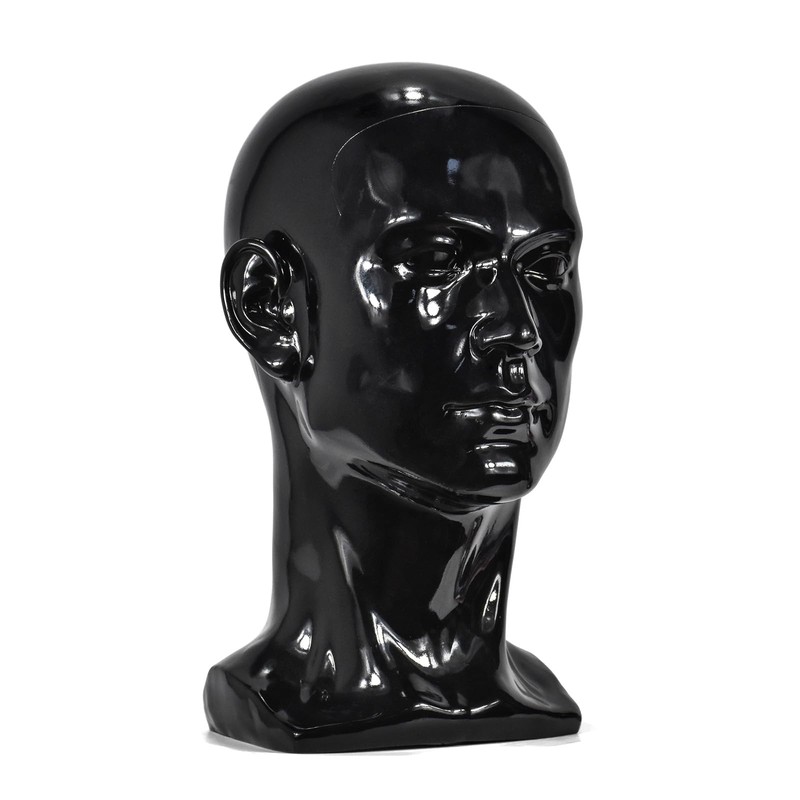 Tcwuzick Male Mannequin Head Professional Manikin Head for Display Wigs