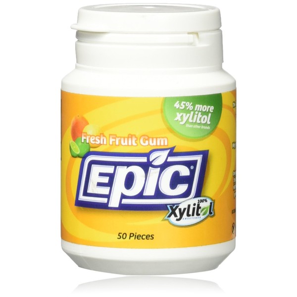 Epic Dental, Fresh Fruit Gum, 50 Pieces