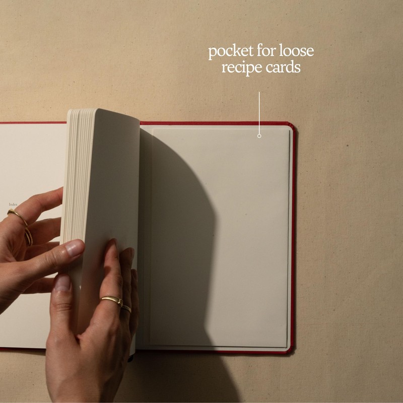 Kunitsa Co. Recipe Notebook - Keepsake Gift, Hardcover Blank Recipe