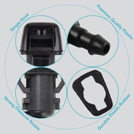Ensun Front Windshield Washer Nozzle (Pack of 2) Compatible with 2007-2012 Nitro, 2006-2010 Commander 2008-2013 Liberty