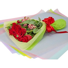 Pack of 400, Solid Waxed Tissue Assortment 18 X 24" Sheets For Packaging