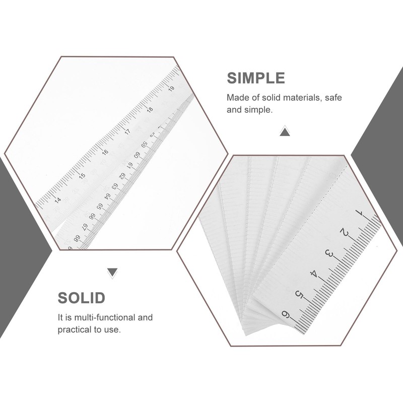 DOITOOL Disposable Paper Measuring Ruler of 100 Pieces for Head