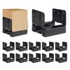 DEWHONETE 10Pcs 4x4 Post Base for Concrete Pergola Fence Wooden
