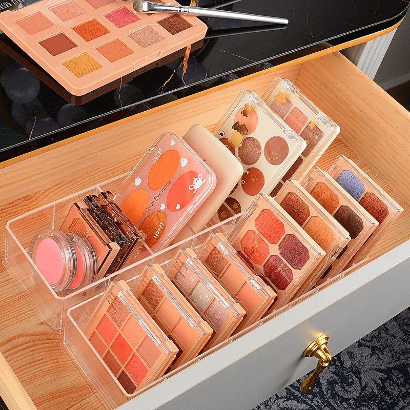 JessLab JessLab Drawer Organizer, 8-Compartment Acrylic Makeup Organizer Cosmetic Storage
