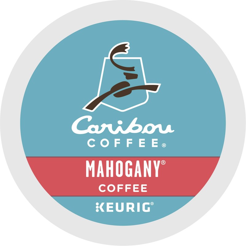 Caribou Coffee Mahogany, Single-Serve Keurig K-Cup Pods, Dark Roast Coffee,
