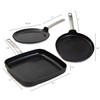 BergHOFF Graphite Non-stick Ceramic Pancake Pan 10.25", Recycled Aluminum, CeraGreen